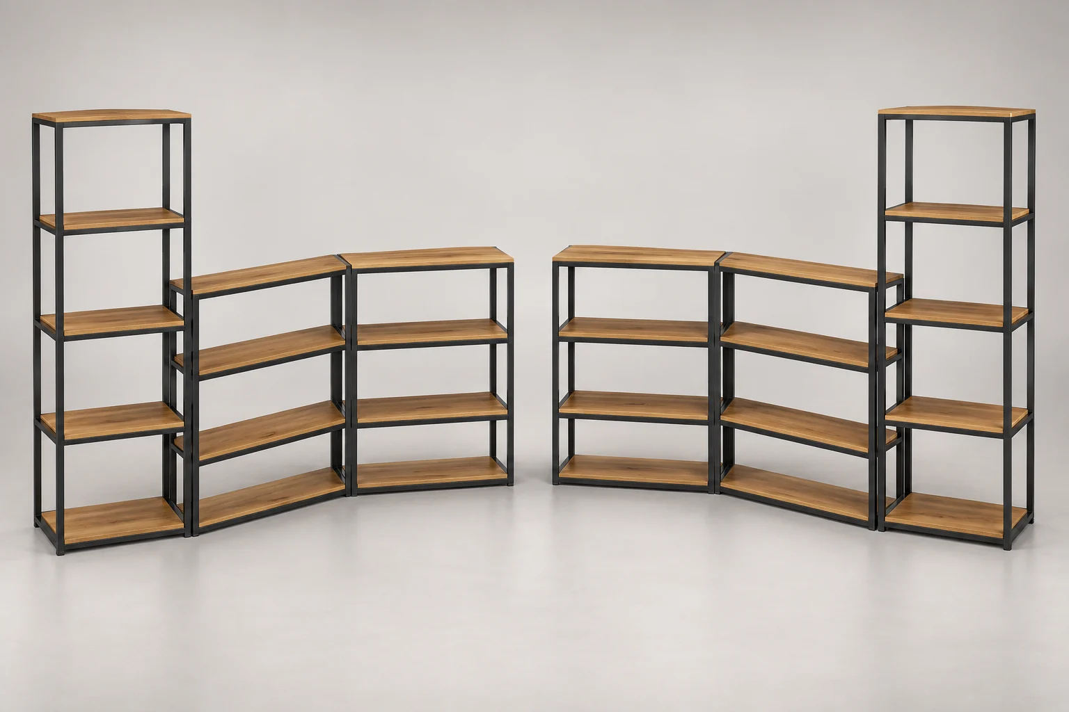 Metal-frame shelving