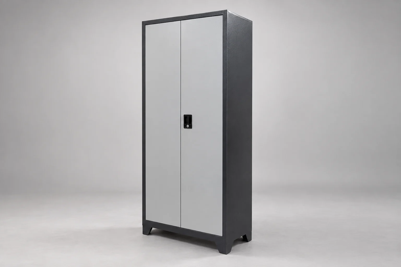 Two-door metal cabinet